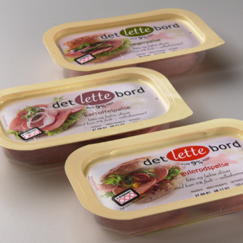 Det Lette Bord pålæg Private Label Emballagedesign – Dansk Supermarked