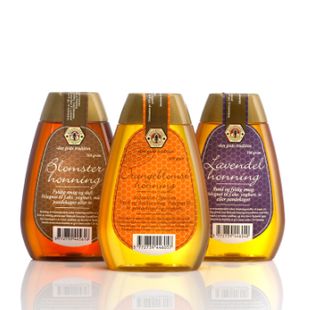 Emballagedesign Den gode tradition honning – Jakobsen & Hvam