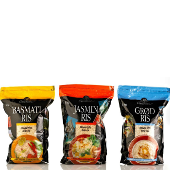 Emballagedesign til Global Cuisine ris private label for Dansk Supermarked af Pack Design