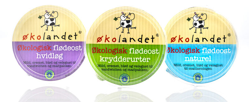 Bio Käse von Økolandet Verpackungsdesign – Falengreen