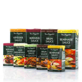 Bon Appetit Sauce Private Label Verpackungsdesign – Dansk Super Marked