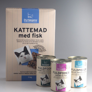 Emballagedesign til Dyrlægens kattemad private label – Dansk Supermarked