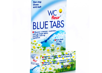 WC fleur Blue Tabs emballagedesign – Buck Chemie