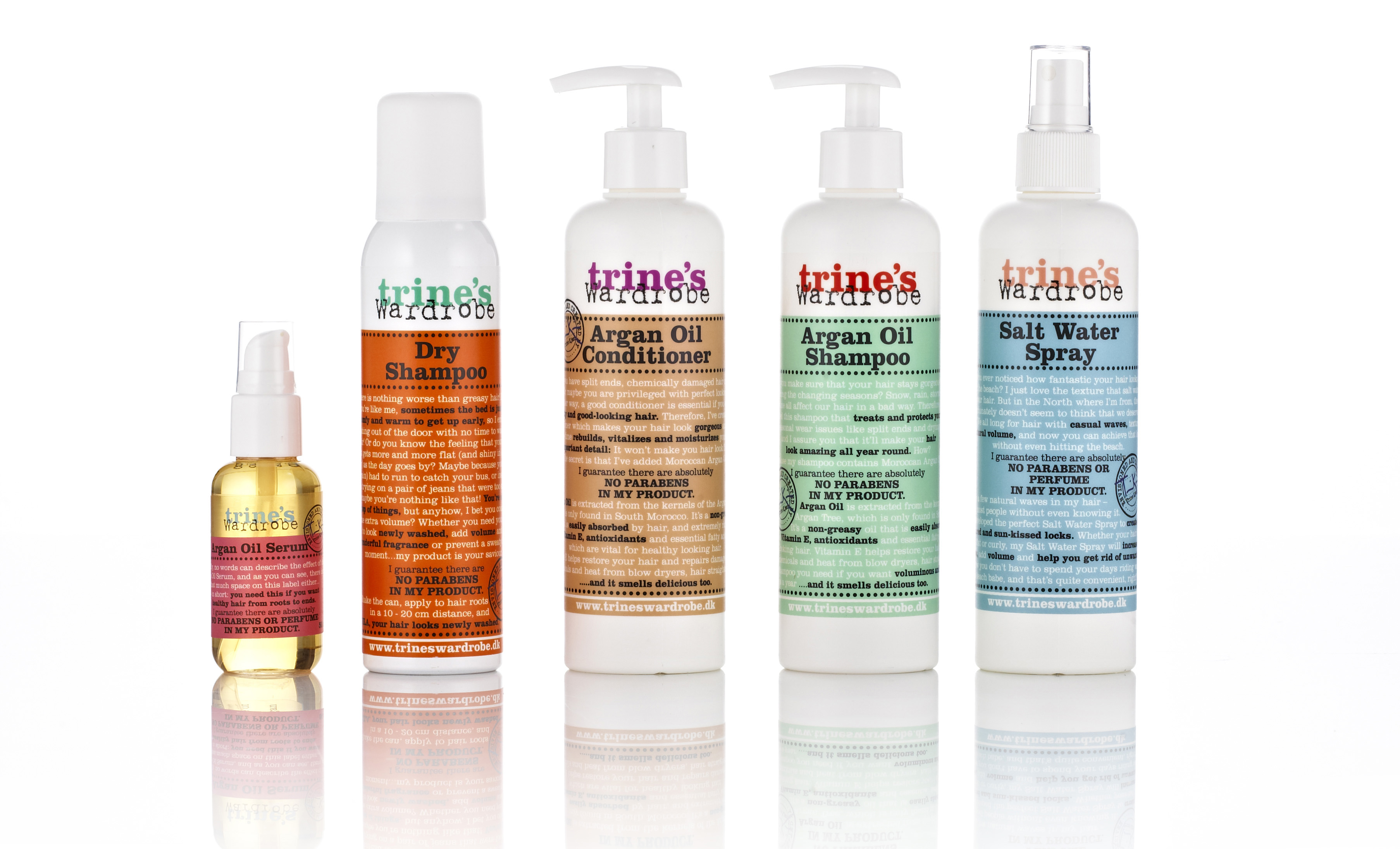 Trines Wardrobe Personal Care Collection Verpackungsdesign