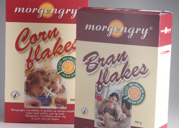 Morgengry Branflakes Private Label Verpackungsdesign – Dansk Supermarked