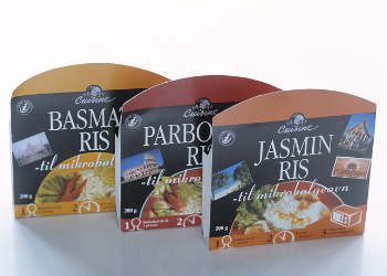 Global Cuisine Reis Private Label Verpackungsdesign – Dansk Supermarked
