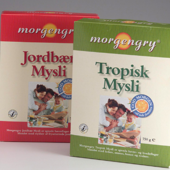 Emballagedesign til Morgengry Muesli private label af Pack Design