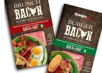 Emballagedesign til Brunch og Burger Kyllingbacon fra Danpo