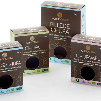 Emballagedesign til økologisk chufa serie for Nordic Chufa