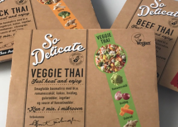 Emballagedesign til So Delicate convenience food for Eksotiske Delikatesser af Pack Design
